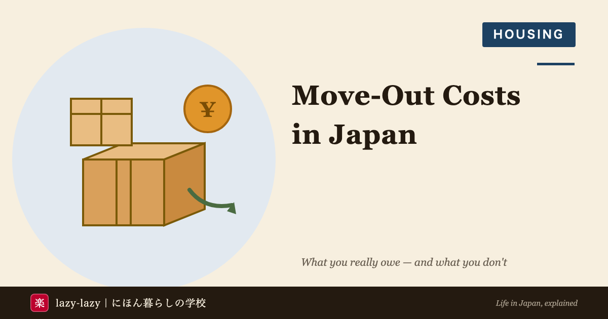 Move-out and restoration costs for foreign tenants in Japan