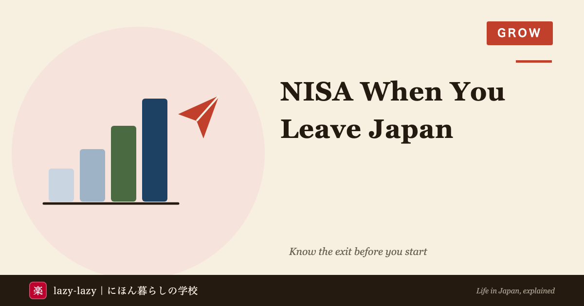 What foreign nationals need to open a Japanese brokerage account, and what happens to a NISA account when they leave Japan