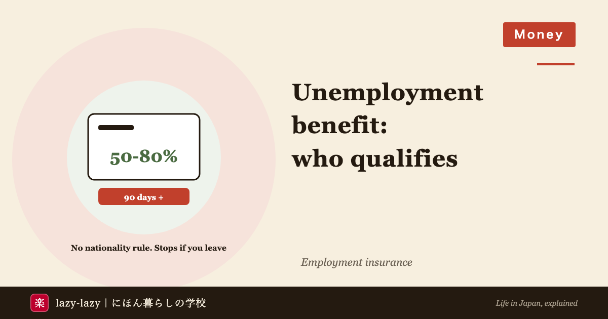 Three conditions for a foreign resident to claim unemployment benefit in Japan