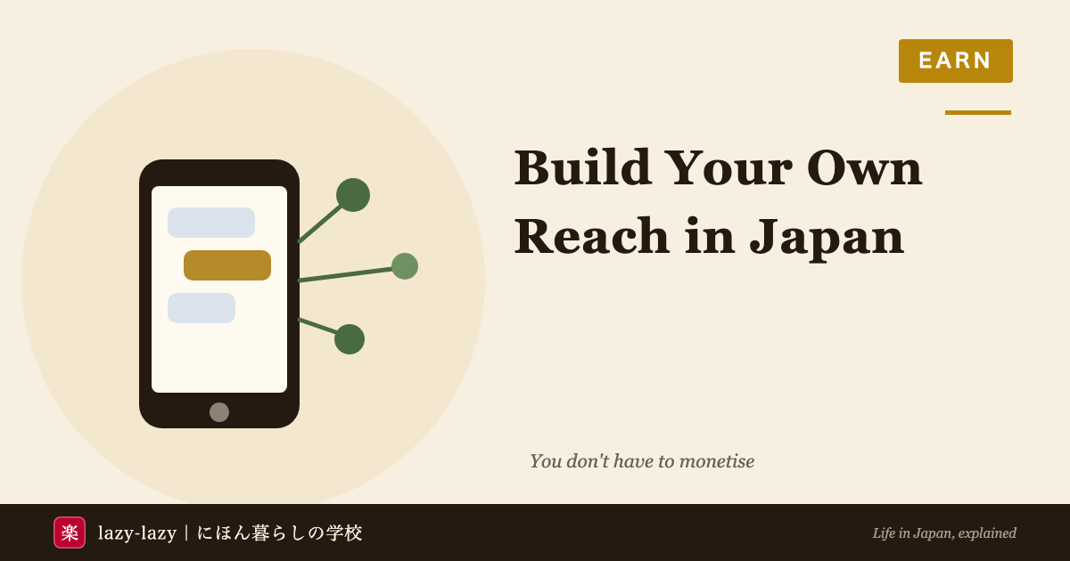 Using social media as a foreign resident of Japan, how it differs from a blog, and the cost of negative posting