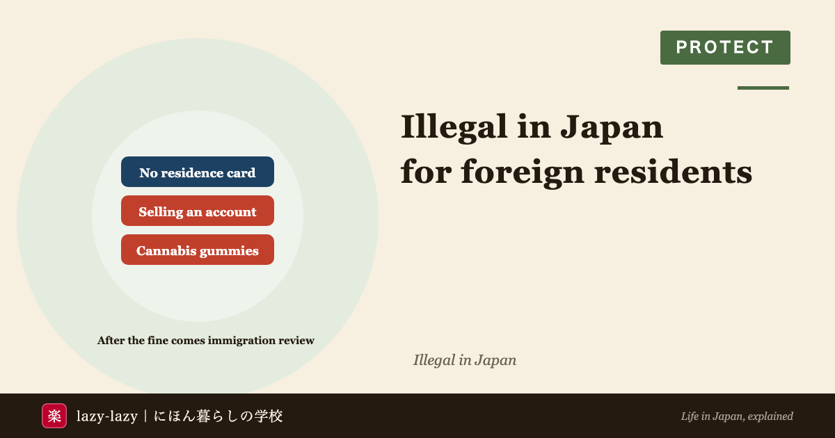 Seven things that can get foreign residents arrested in Japan, with penalties