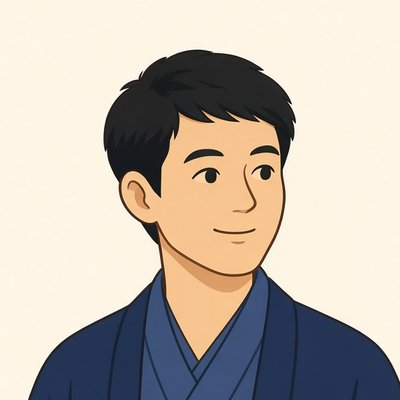 mori のイラストアイコン（寺子屋の先生）